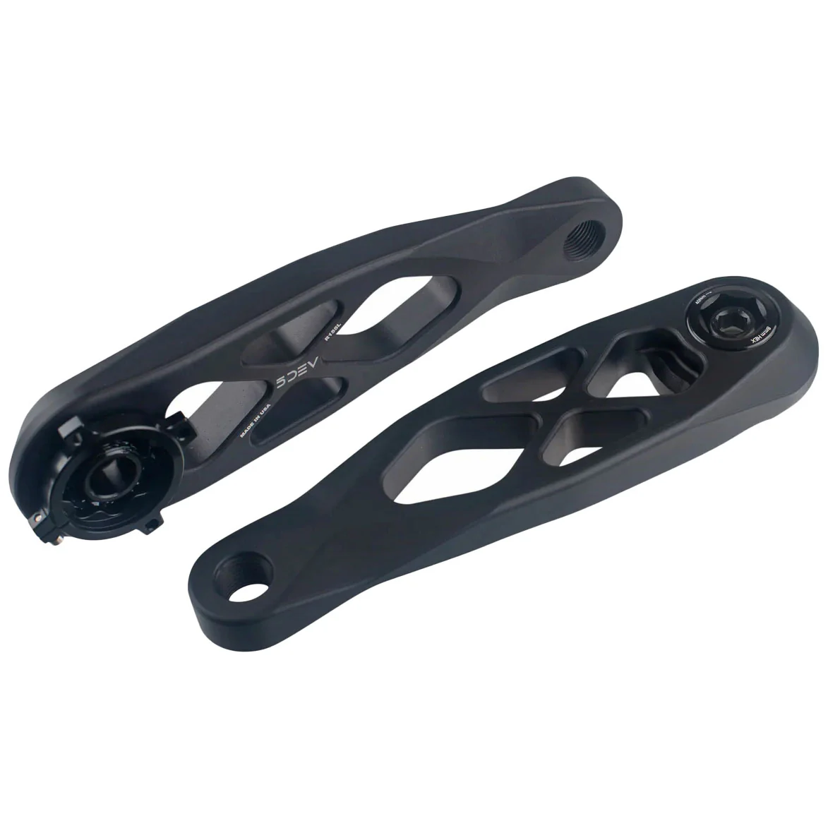 5DEV R-SPEC Trail Enduro Crankset - 160mm 7050 Billet Aluminum 3-Bolt DM Chainring Interface BLK