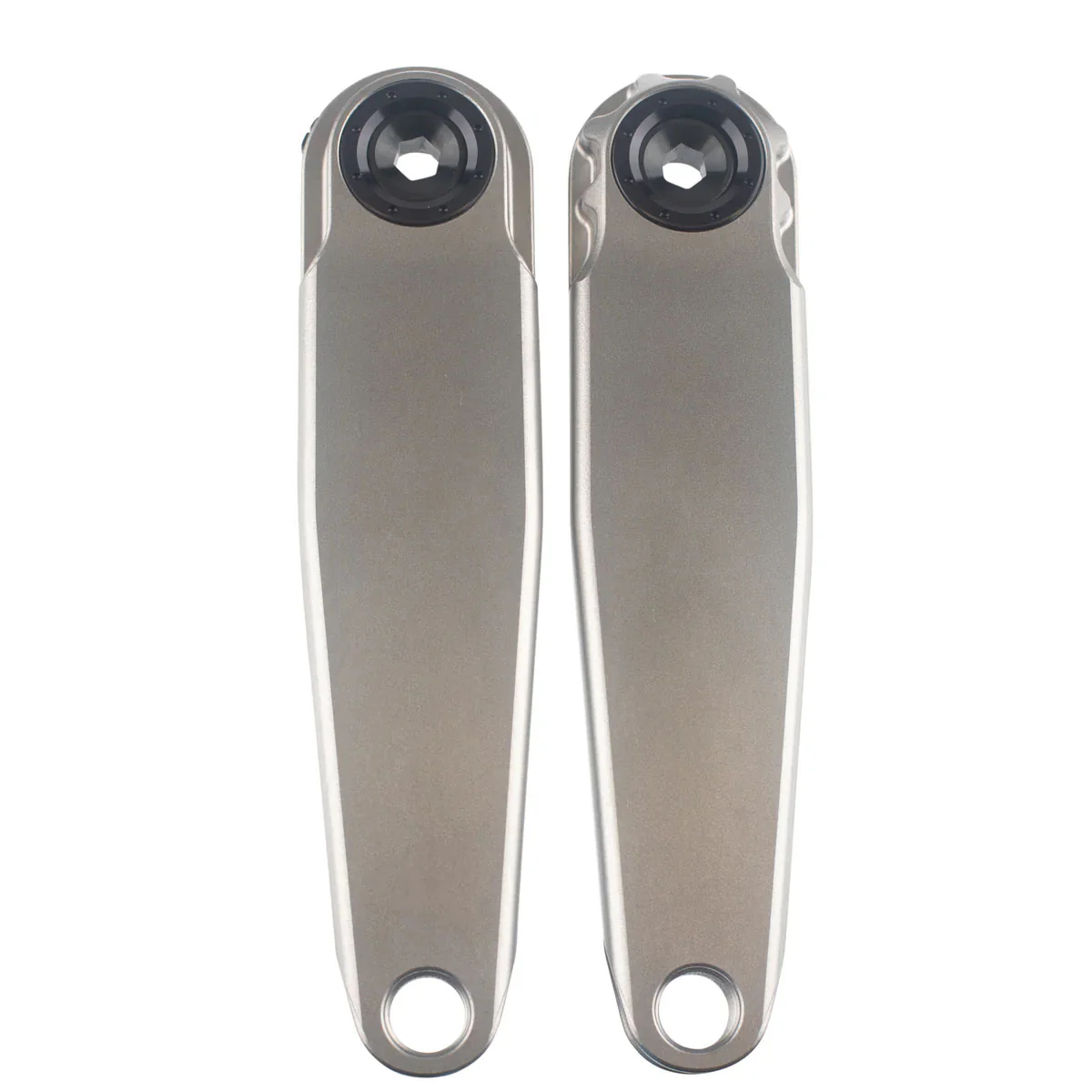 5DEV RGXC Titanium Crankset - 170mm 8-Bolt DM Chainring Interface Raw Ti