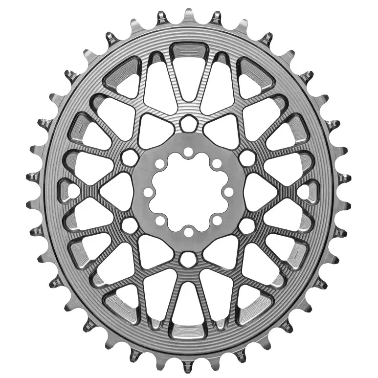 absoluteBLACK Oval Chainring SRAM AXS Gravel 46T - Titanium