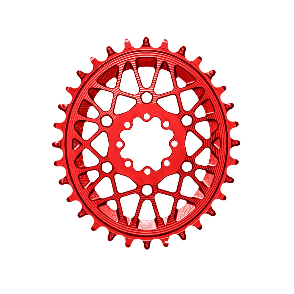 absoluteBLACK Oval SRAM T-Type DM 8-Hole Boost Chainring 30T Red