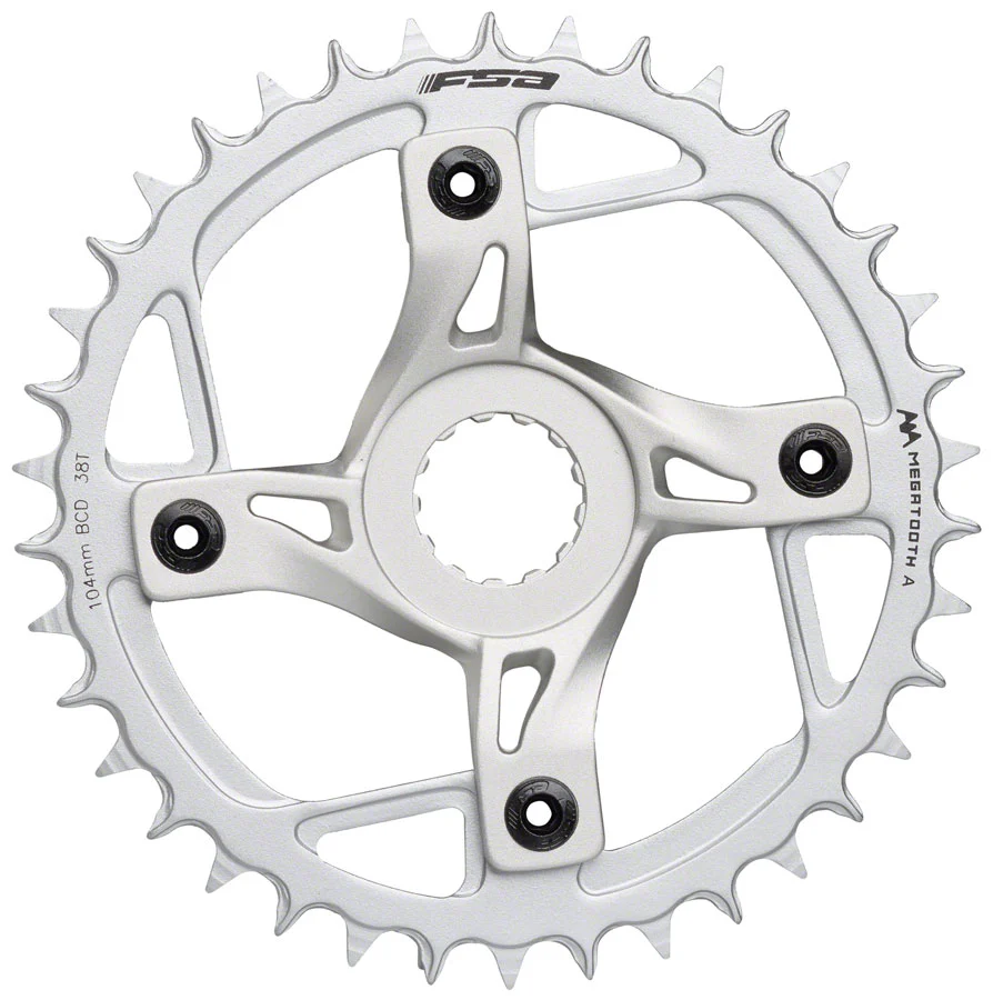 Benno Replacement Chainring and Spider - eJoy 2020-21 38T Silver - Image 2