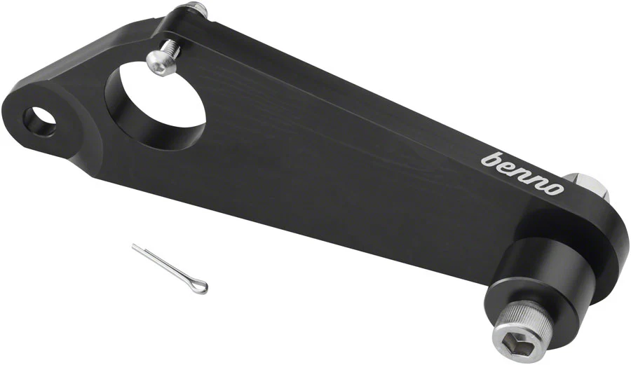 Benno Trailer Adapter QR Mount - Long Fits Boost EVO 1234 Black