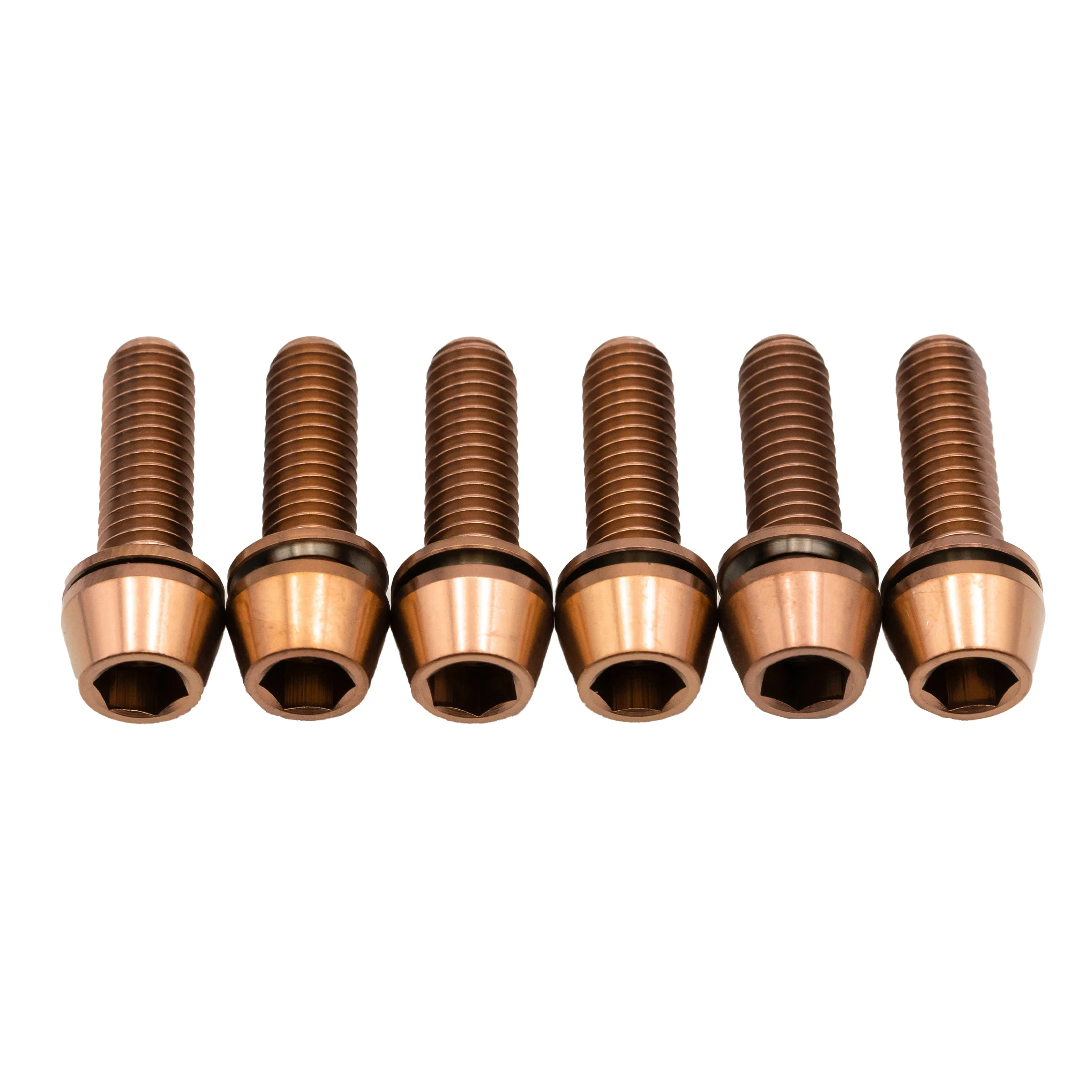 Better Bolts Race Face Turbine R Stem Bolts Kit Copper 6/Count