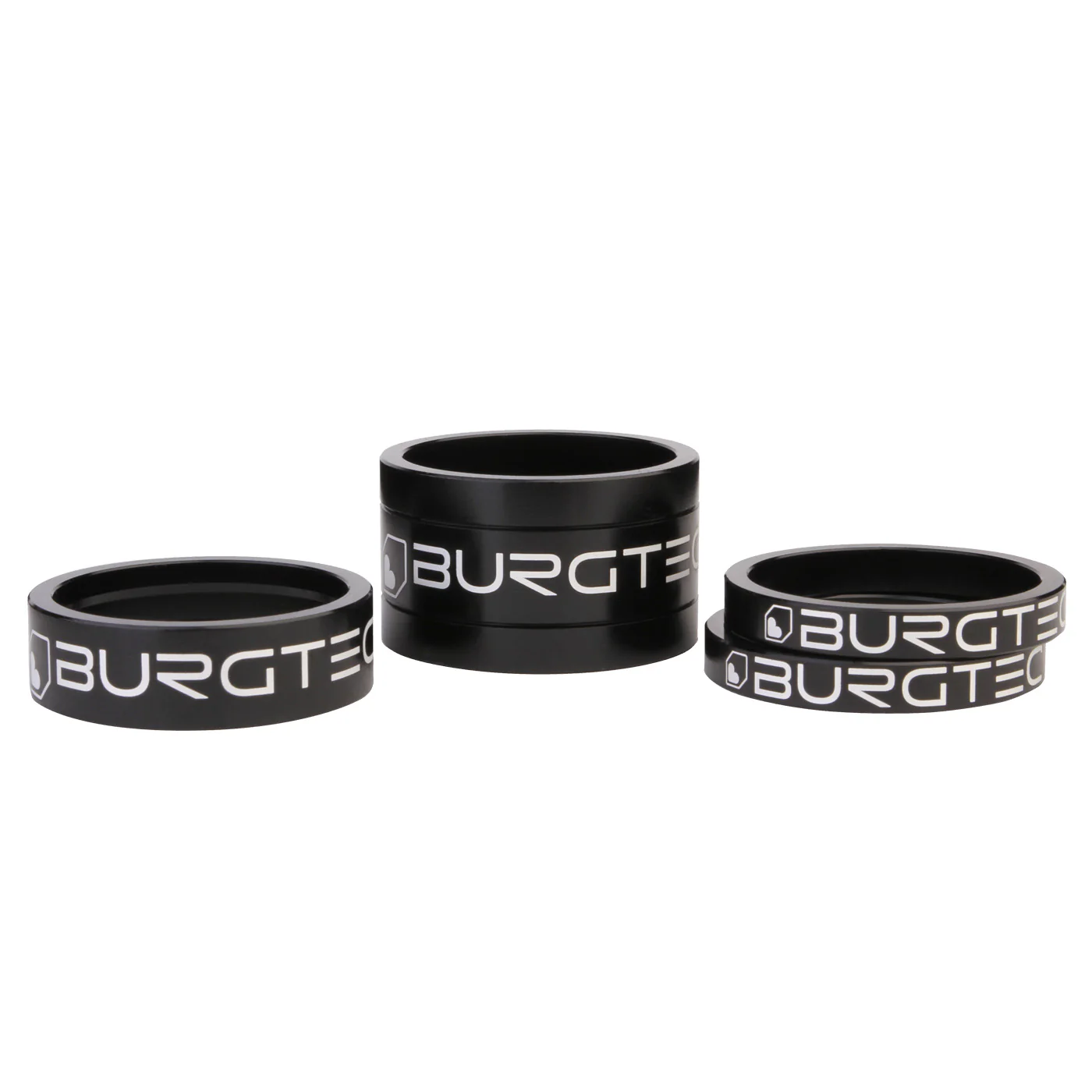 Burgtec Headset Spacer Kit Burgtec Black 4/Count