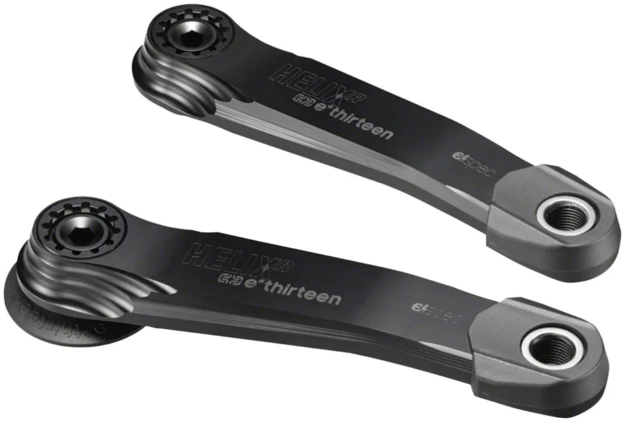 e*thirteen Helix Race Alloy e*spec Crank Arm Set - BOSCH Gen4-Brose S Mag-TQ HPR50 26.5mm Offset 165mm Self Extractor BLK