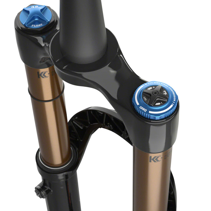 FOX 36 Factory Suspension Fork - 27.5" 160 mm 15QR x 110 mm 44 mm Offset Shiny BLK Grip 2 - Image 2