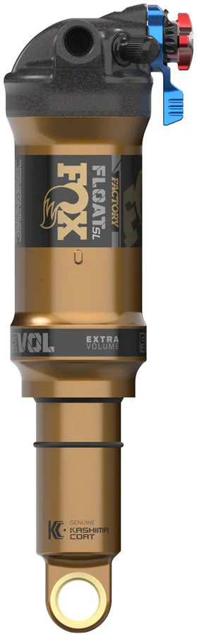 FOX FLOAT SL Factory Rear Shock - Trunnion Metric 165 x 40 mm 3-Postion Lever EVOL SV Kashima Coat - Image 2