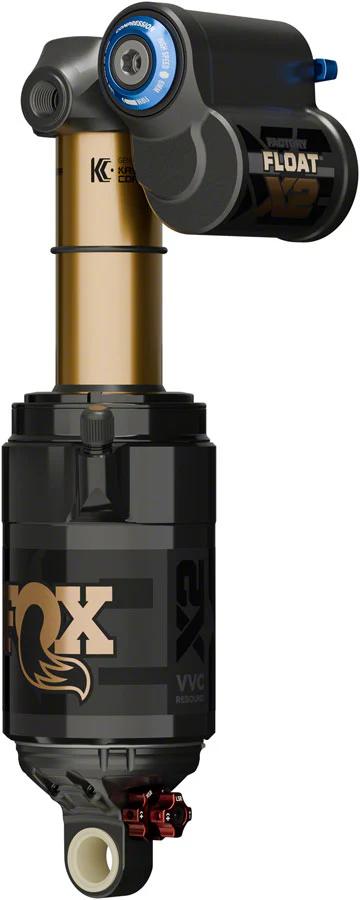 FOX FLOAT X2 Factory Rear Shock - Trunnion Metric 185 x 55 mm 2-Position Lever Kashima Coat