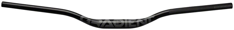 Full Speed Ahead Gradient Alloy Riser Handlebar - Aluminum 35mm Clamp 25mm Rise 800mm BLK B2