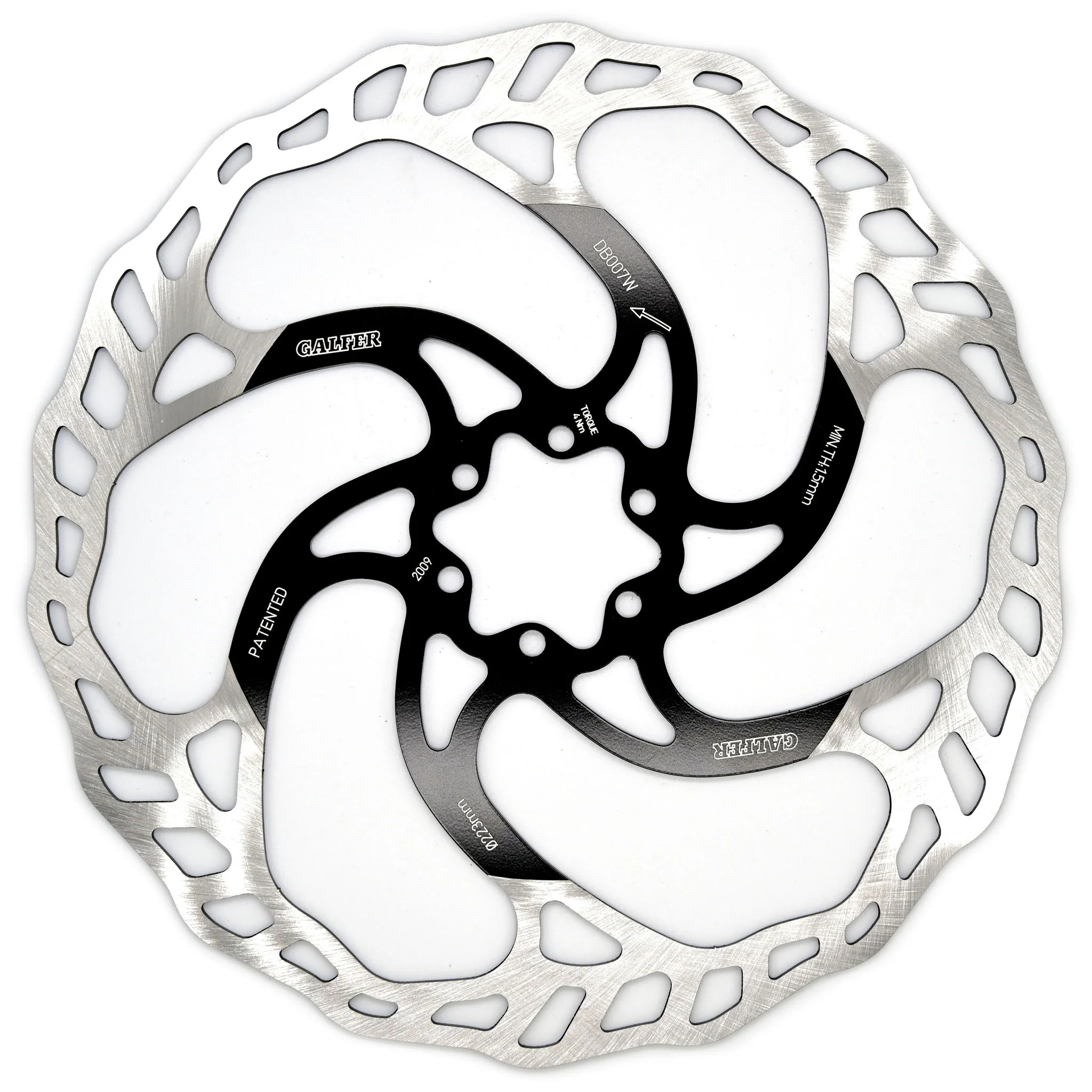 Galfer MTB/E-Bike Disc Brake Rotor - 203mm 6-Bolt 2.0mm