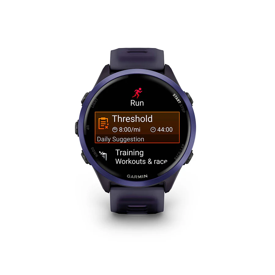 Garmin Forerunner 570 47mm Watch Watch Color: Indigo Wristband: Translucent Imperial Purple/Indigo - Silicone
