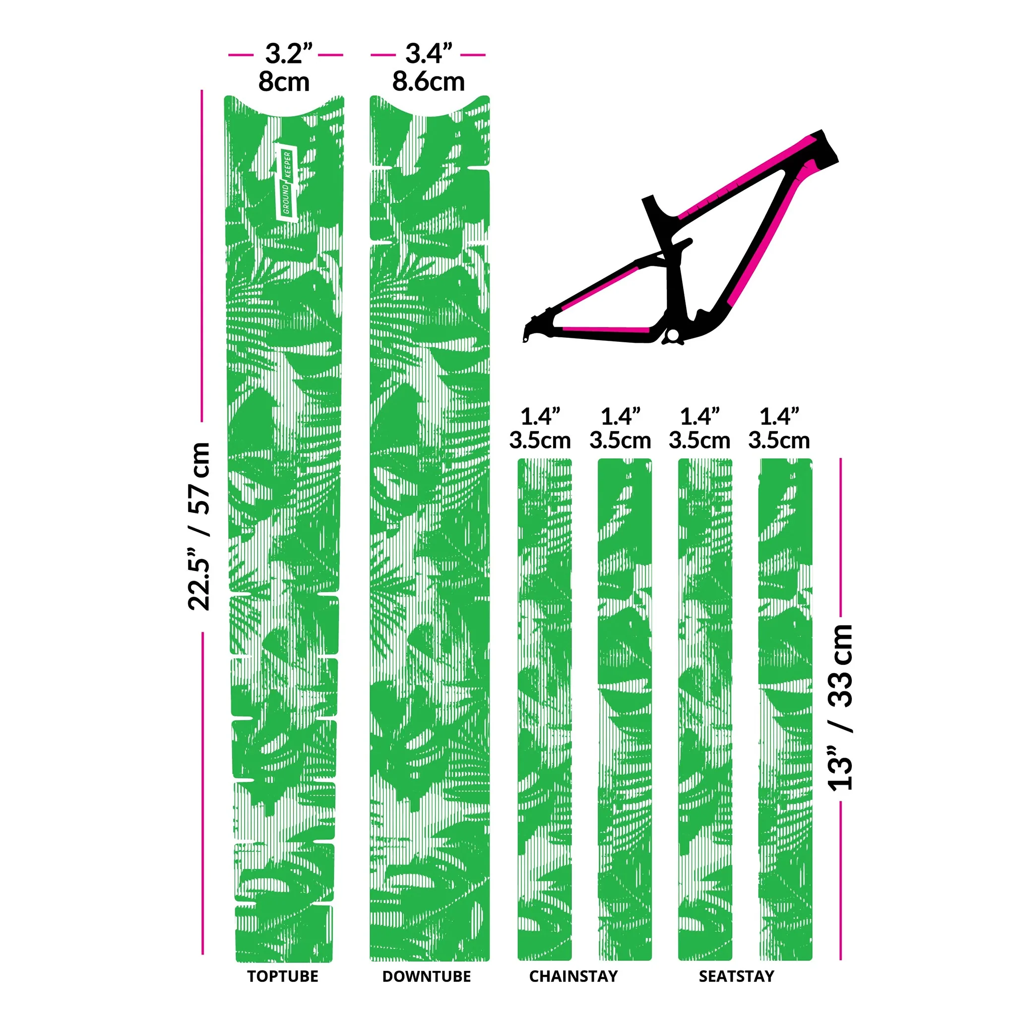 Ground Keeper Frame Keeper Tropical Glitch Lime Glossy