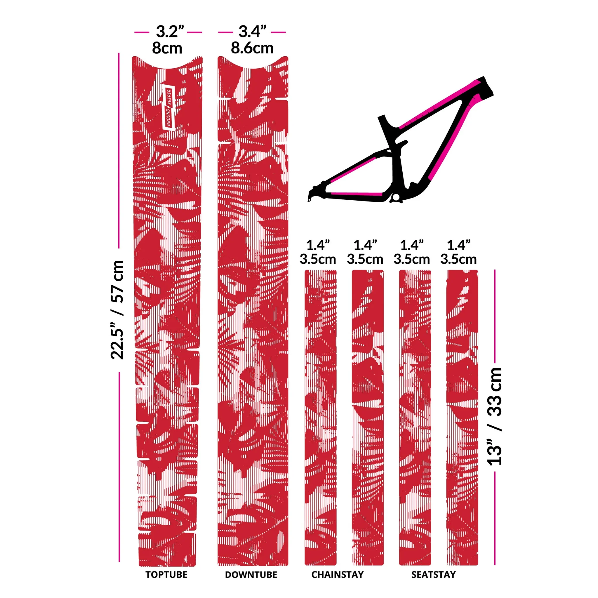 Ground Keeper Frame Keeper Tropical Glitch Strawberry Glossy