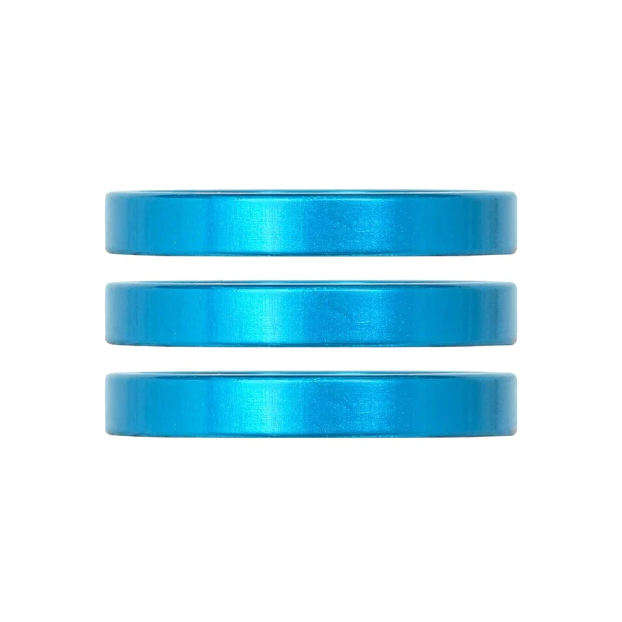 Industry Nine iRiX Headset Spacer 1-1/8'' Height: 5mm Aluminum Turquoise 3pcs