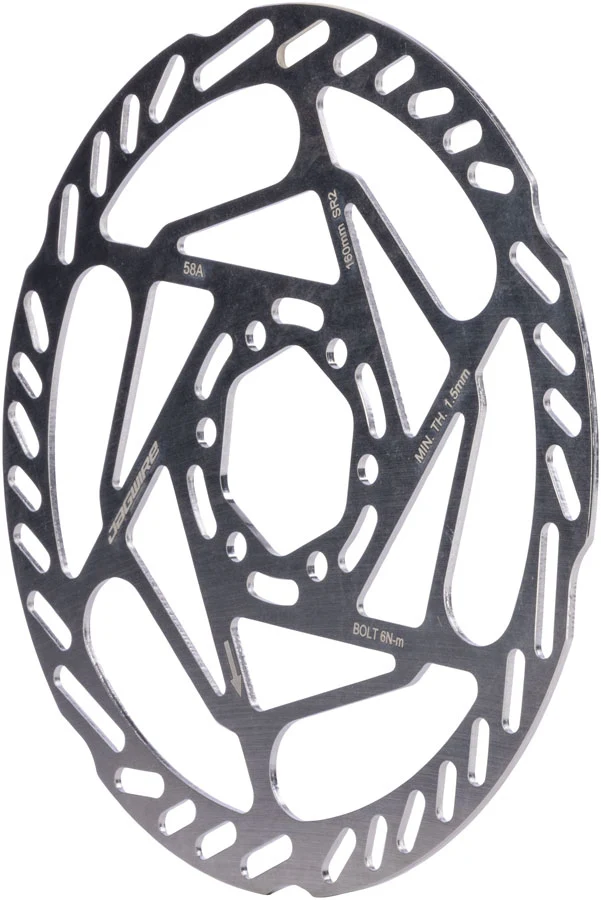 Jagwire Sport SR2 Disc Brake Rotor - 160mm 6-Bolt 1.8mm Thickness
