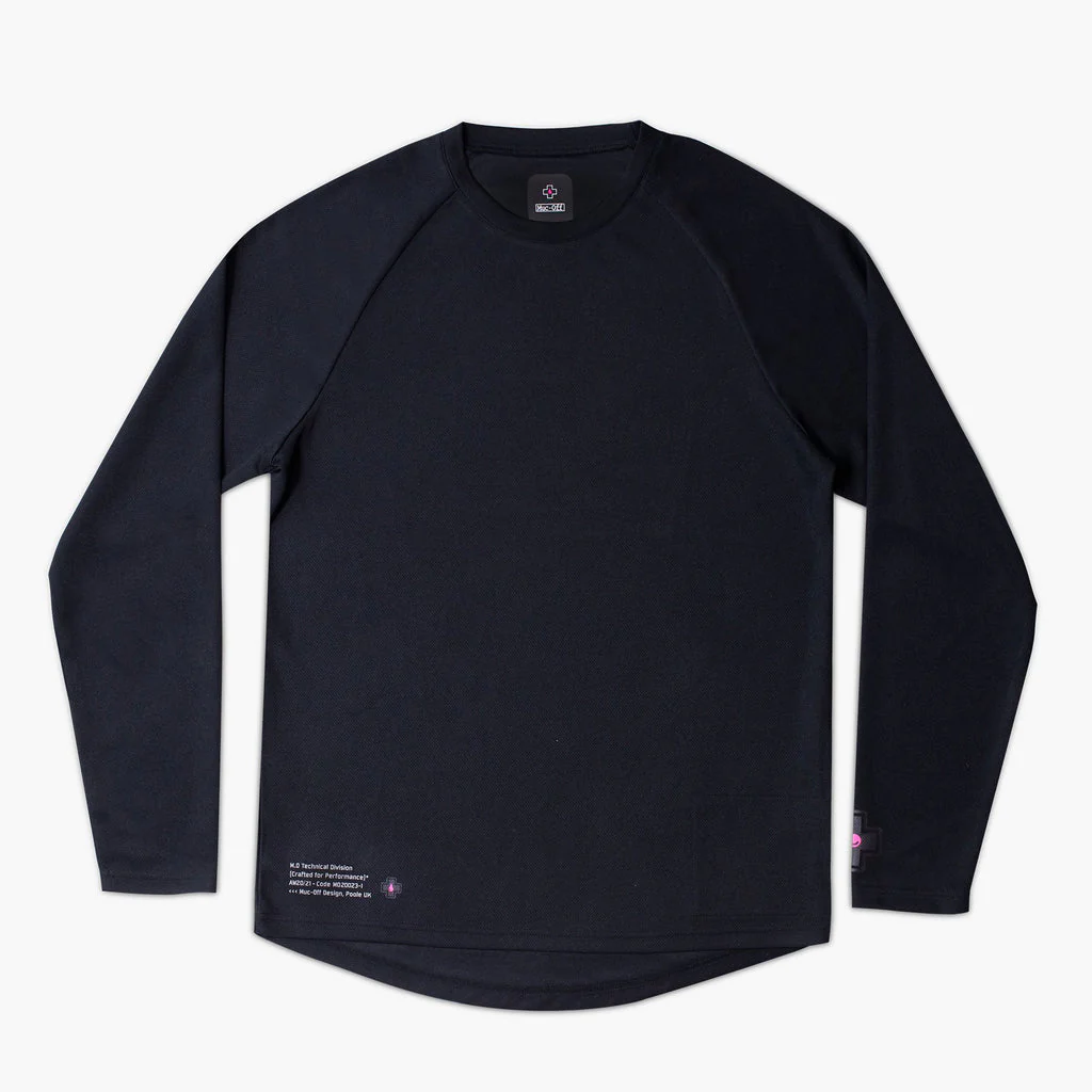 Long Sleeve Mountain Bike Jersey - Black - S