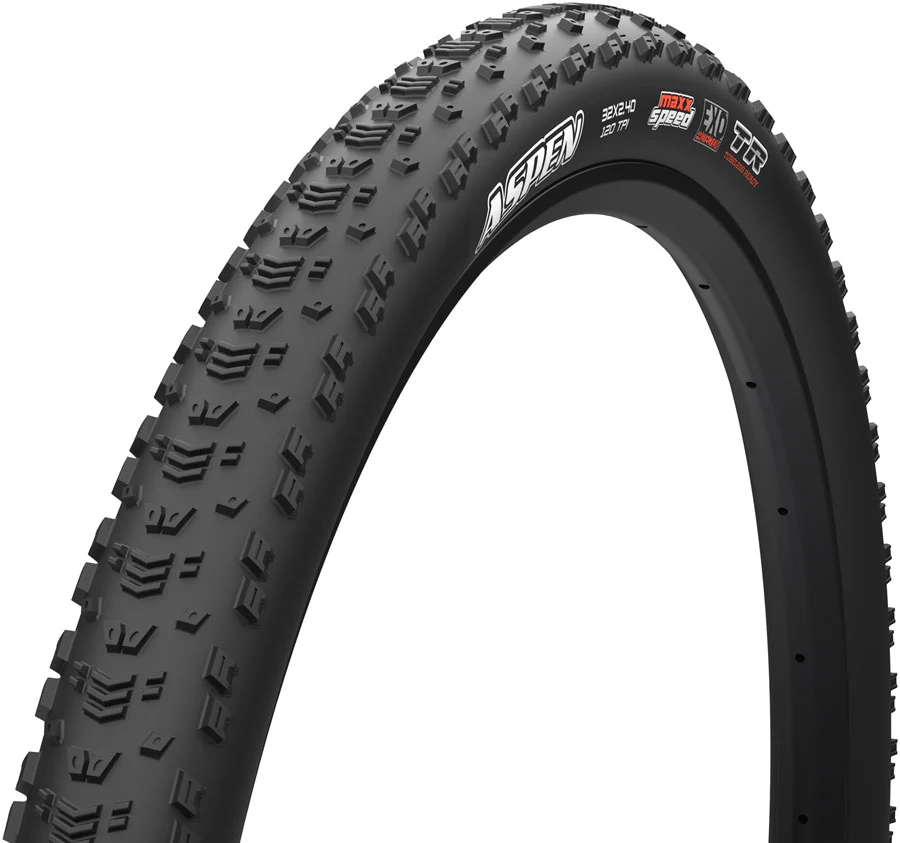 Maxxis Aspen Tire - 32 x 2.4 Tubeless Folding Black MaxxSpeed EXO