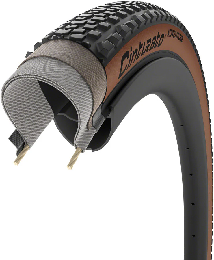 Pirelli Cinturato Adventure Gravel Tire 700x50C Folding Tubeless Ready PROCompound Gravel ProWALL Gravel 60TPI Tanwall - Image 3