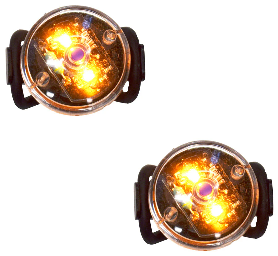 Planet Bike Button Blinky Side Light Set Amber
