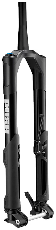 PUSH Industries Nine One V2 Inverted Coil Suspension Fork - 29" 170 mm 15 x 110mm 44mm Offset 55 lb. Spring Graphite BLK