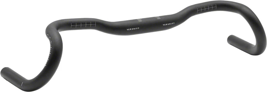 Redshift Sports Kitchen Sink Road Drop Handlebar - Aluminum 31.8mm 47cm 20mm Rise BLK