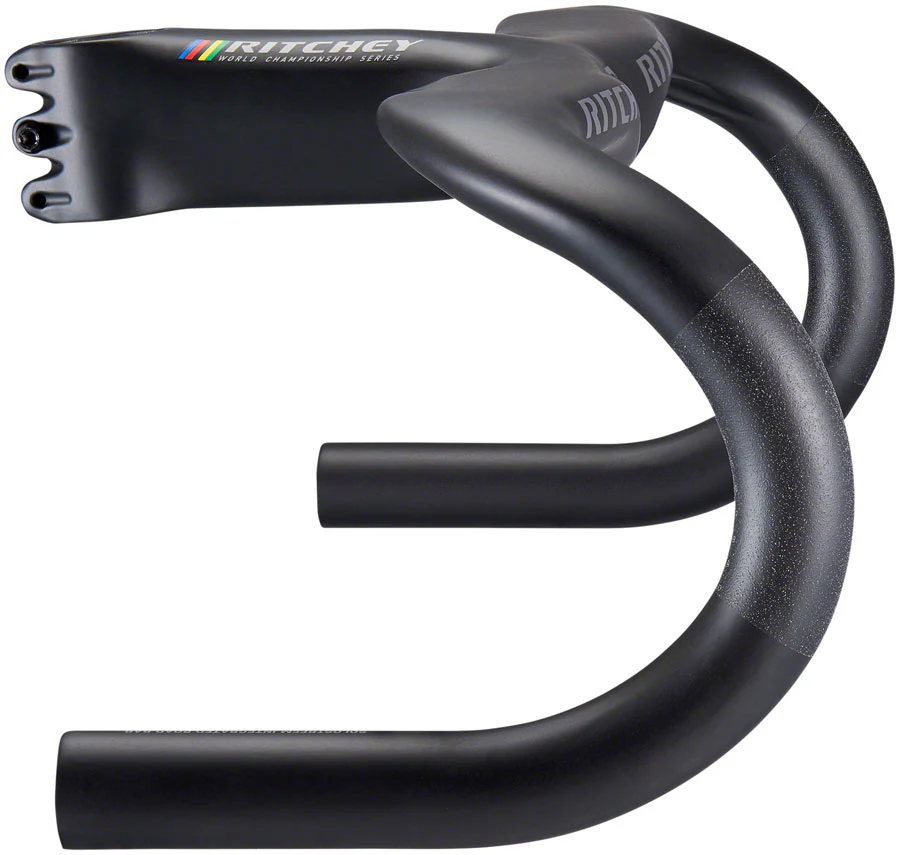 Ritchey WCS Carbon Solostreem Drop Handlebar - Integrated Bar/Stem Carbon 42cm 100mm Matte Carbon - Image 2