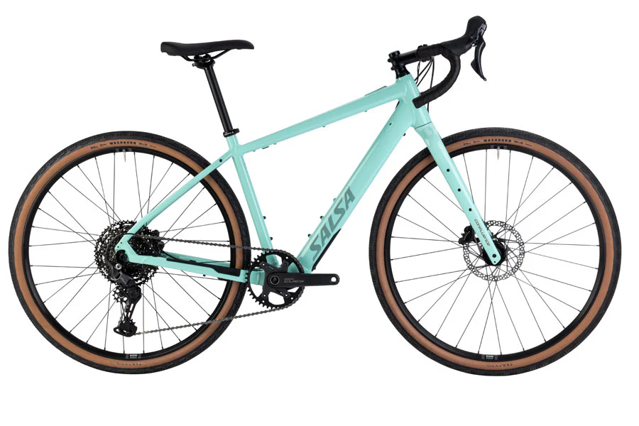 Salsa Confluence Drop Bar Cues 11 eBike - 700c Aluminum Spearmint Green 51cm
