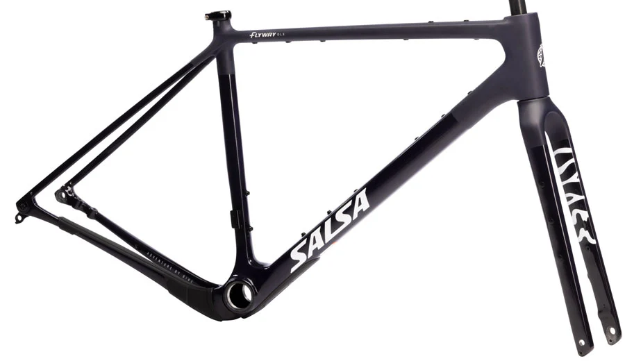 Salsa Flyway C DLX Frameset - 700c Carbon Midnight Large