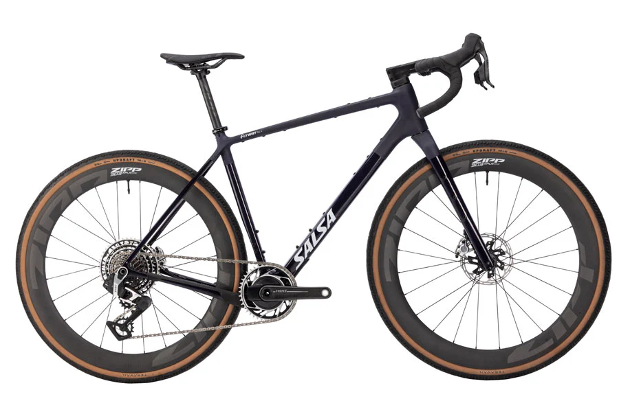 Salsa Flyway C DLX RED XPLR AXS 13 Bike - 700c Carbon Midnight Medium