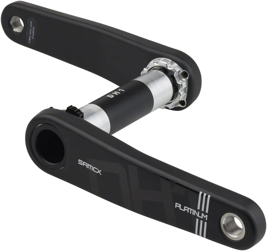 Samox Platinum DH-1 Carbon Crankset - 160mm 3-Bolt Direct Mount 28.99mm DUB Type Spindle BLK