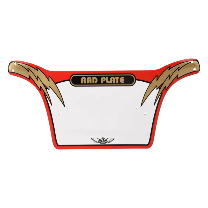 Se bikes Rad Number Plate Red/Gold 10`x19.75`