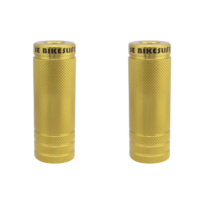 Se bikes Wheelie Pegs 14mm - 3/8` Gold 35mm Steel 98mm