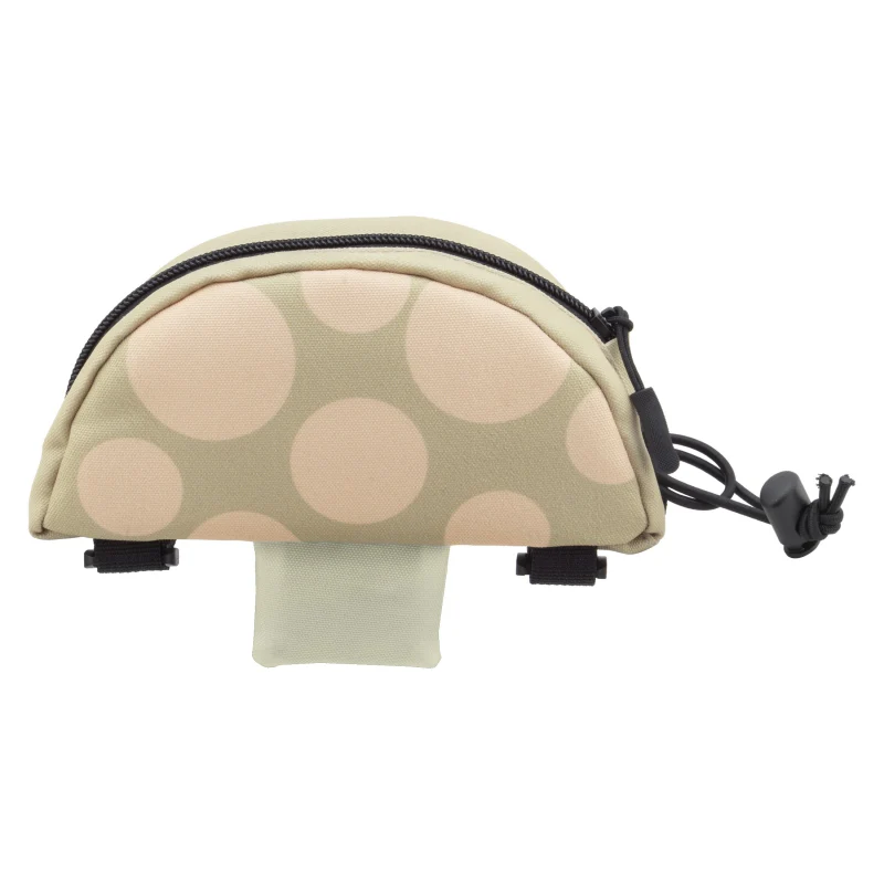 Snack! Mushroom Frame Bag Velcro Straps 8x5x1.5` 60 c.i. Green Pastel