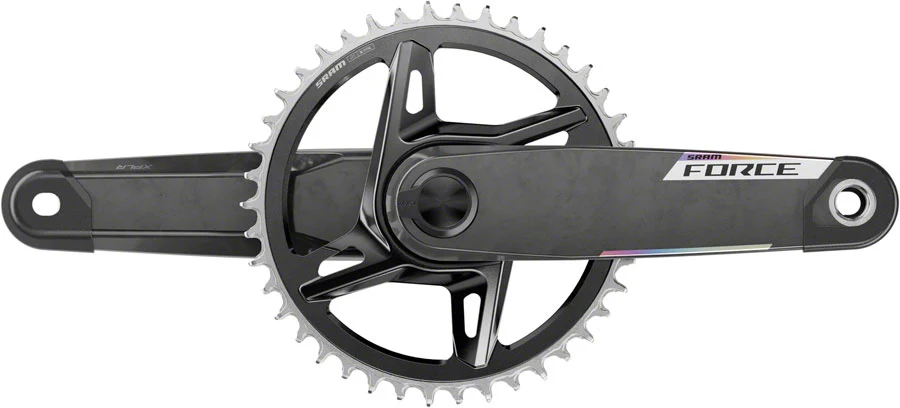 SRAM Force 1x XPLR AXS Power Meter Wide Crankset - 172.5mm 12/13-Speed 42t 8-Bolt Direct Mount DUB PM Spindle Carbon E1 - Image 2