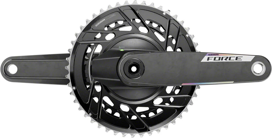 SRAM Force AXS Power Meter Crankset - 175mm 12-Speed 50/37t Thread Mount 8-Bolt PM Spider DUB Spindle Carbon E1