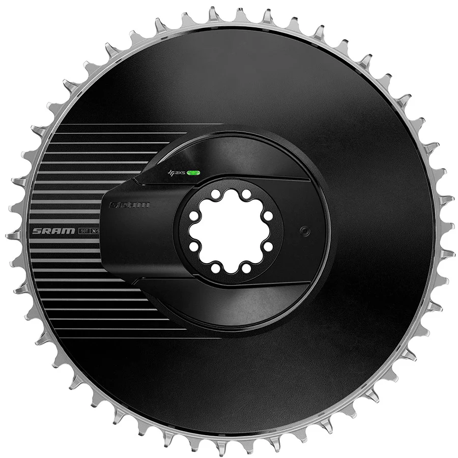 SRAM RED AXS Aero Power Meter Chainring Kit - 46t 12/13-Speed 8-Bolt Direct-Mount 6.5mm Offset BLK E1