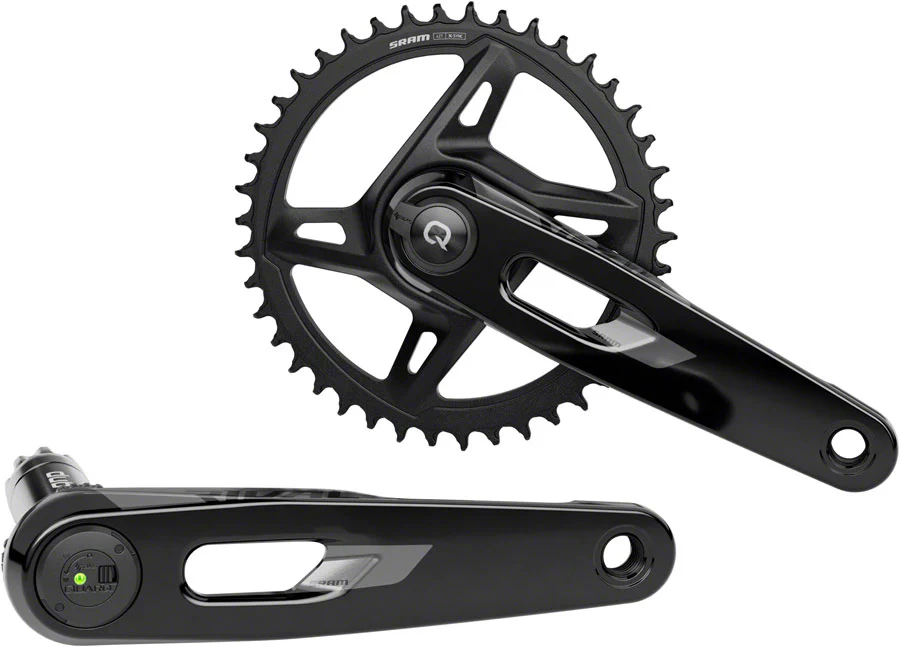SRAM Rival 1x XPLR AXS Power Meter Wide Crankset - 165mm 12/13-Speed 42t 8-Bolt Direct Mount DUB PM Spindle BLK E1