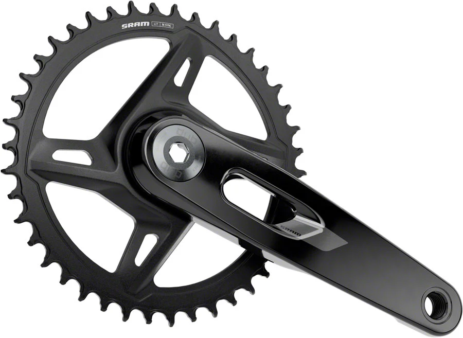 SRAM Rival 1x XPLR Wide Crankset - 170mm 12/13-Speed 42t 8-Bolt Direct Mount DUB Spindle BLK E1 - Image 2