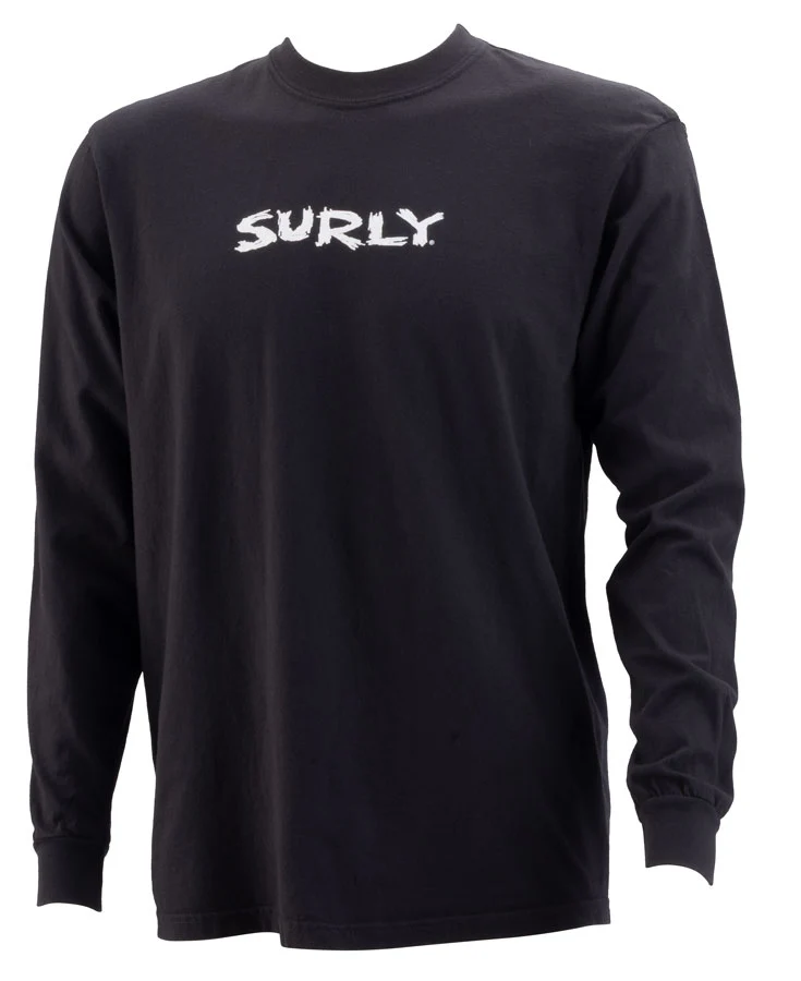 Surly Scratchy Logo Long Sleeve T-Shirt - Unisex Black Small