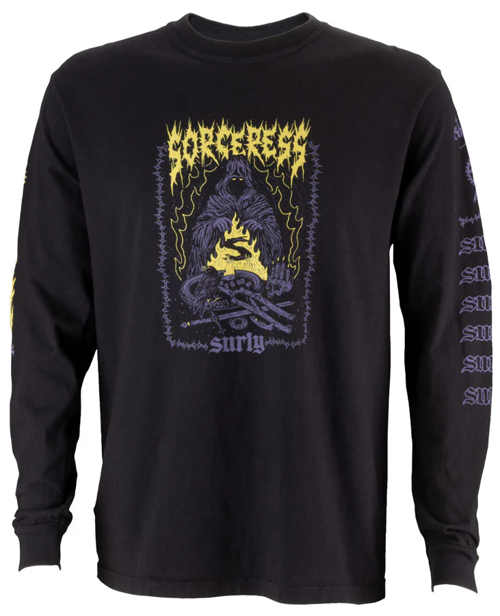 Surly Sorceress Long Sleeve Shirt Black - Medium