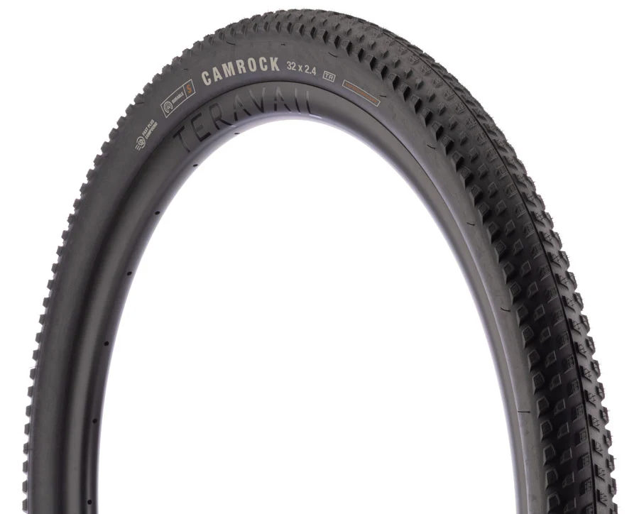 Teravail Camrock Tire - 32 x 2.4 Tubeless Folding BLK Durable - Superstructure Fast Plus Compound