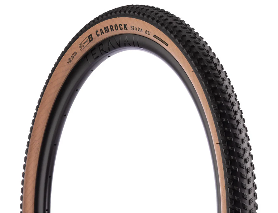 Teravail Camrock Tire - 32 x 2.4 Tubeless Folding Tan Durable - Superstructure Fast Plus Compound