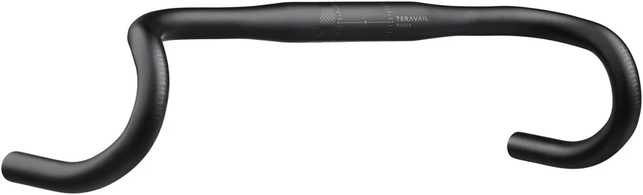 Teravail Radia 12 Drop Handlebar - Aluminum 31.8mm 44cm Black