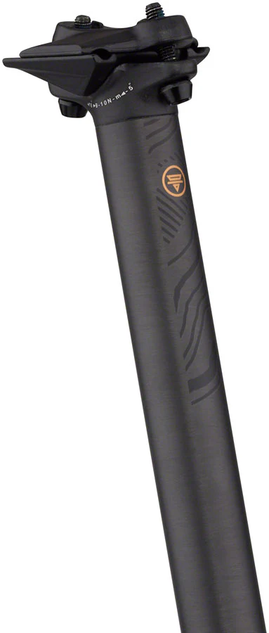Teravail Stratum Carbon Seatpost - 31.6 x 400mm 18mm Offset Black