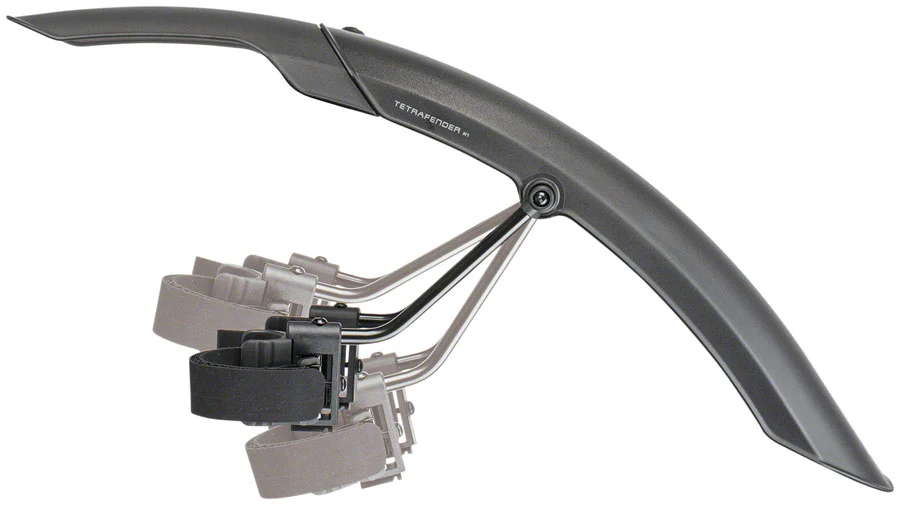Topeak Tetrafender M1 and M2 Fender Set -Strap-on Front and Rear Black - Image 2