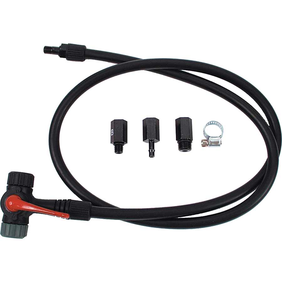 Topeak TwinHead Schrader/Presta Valve Adaptor 38" Hose Retrofits Most Pumps
