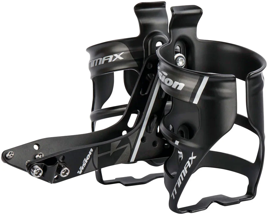 Vision TriMax Rear Hydration System Aero Mounting Dual Bottle Setup Triathlon Use – BLK