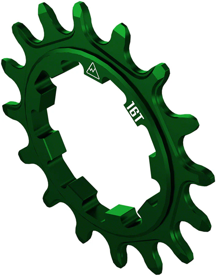 Wheels Manufacturing SOLO-SPEED Cog - 16t Fits SOLO-SPLINE SOLO-XD kits Green - Image 2